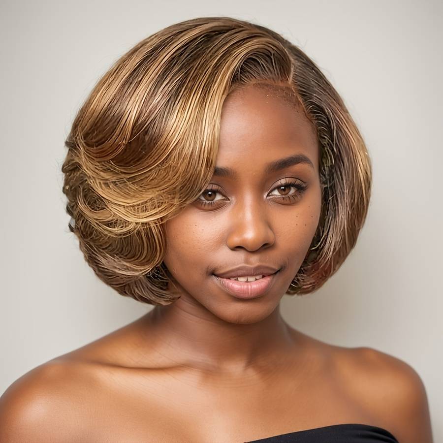 1Pc Mixed Color 25.4cm Fashion Design Wig