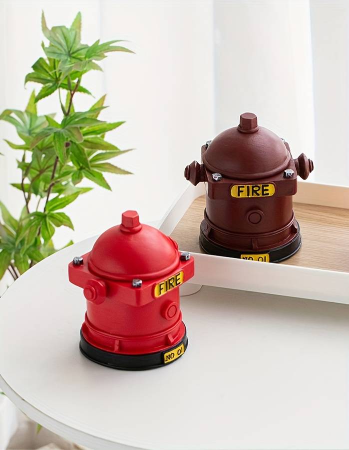 1pc Fire Hydrant Ashtray With Lid Vintage Industrial Style Ashtry Creative Personal Trend Ho
