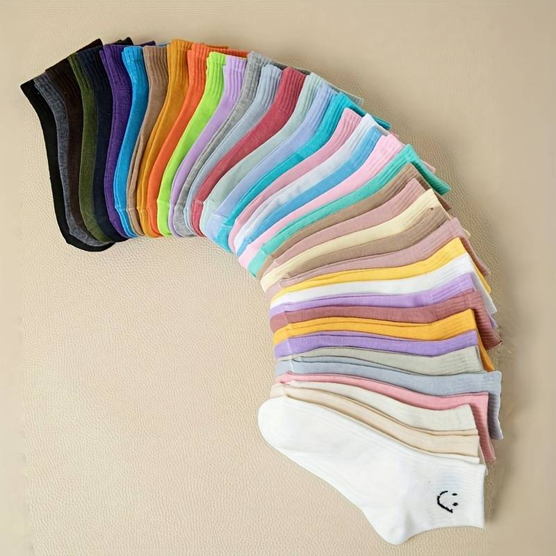 Sock Random Mixed Colors 20 Pairs  One Size
