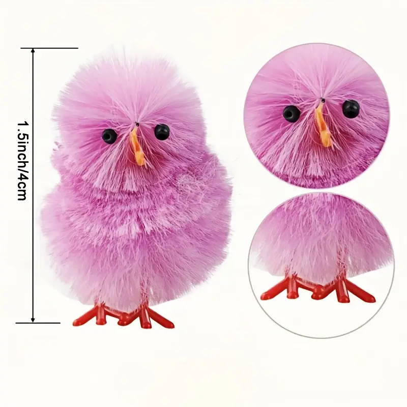 18-Piece Assorted Mini Easter Chick Decorations