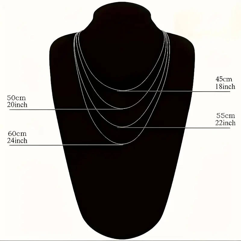 925 Sterling Silver Twisted Rope Necklace, Simple Hip-Hop Style, Shiny Basic Chain