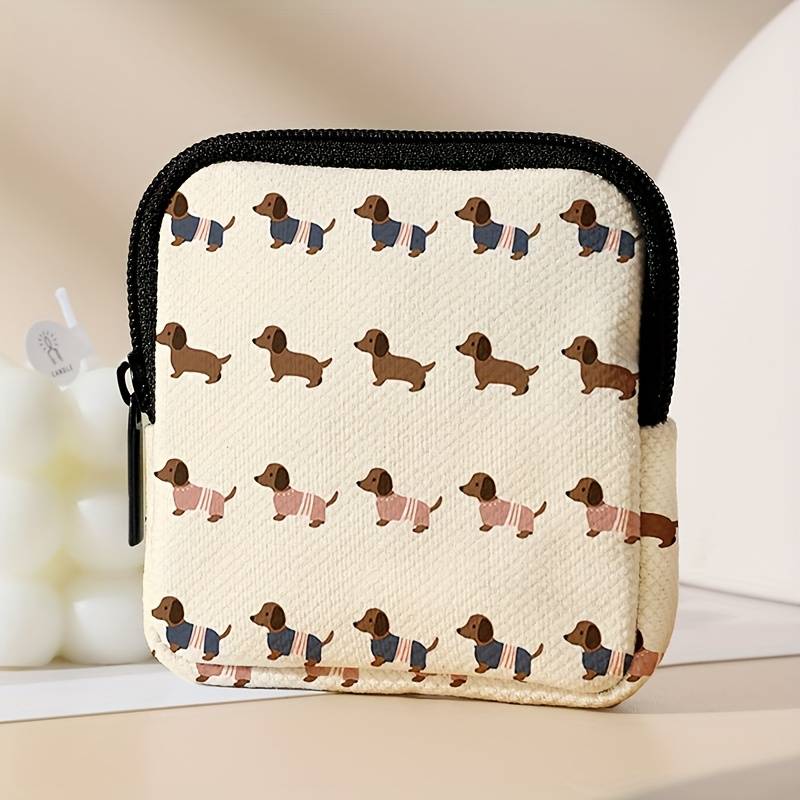 Coin Purse Wallet Puppy Pattern