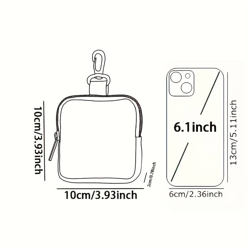 1pc Durable Umbrella-Holding Black Cat Pattern Large Capacity Coin Purse Versatile Key Card Dat