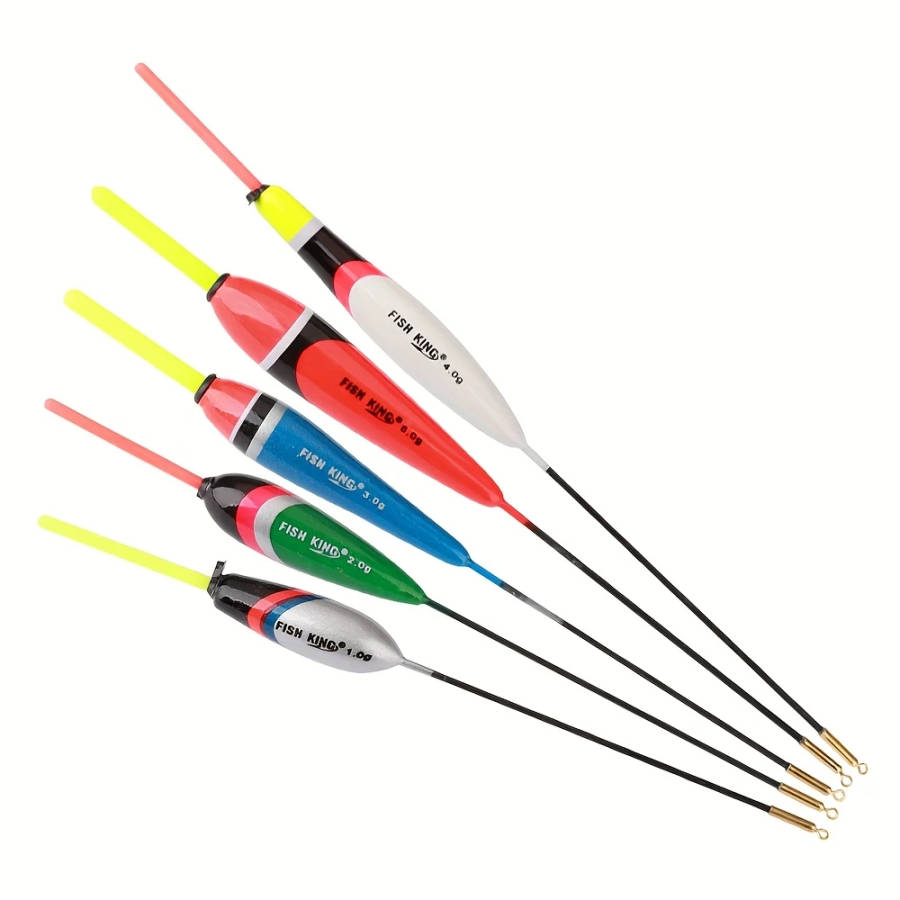 5pcs Fishing Float Set 0.035oz-0.176oz Carp Float Get a pack of glow-in-the-dark sticks as a gift Wi