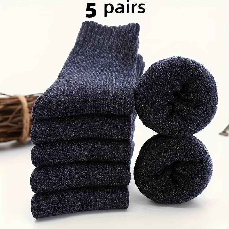5 Pairs Of Random Colors One Size High Elastic Socks