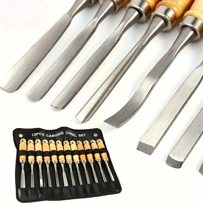 12-Piece Wood Carving Chisel Set
