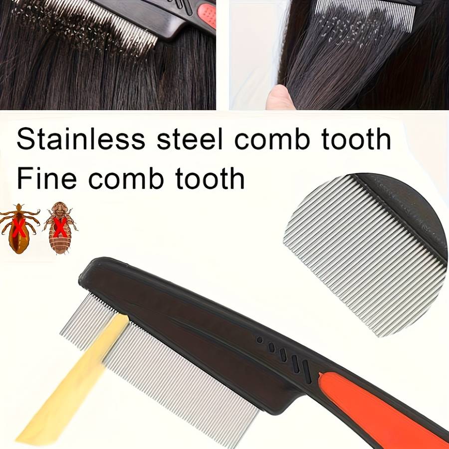 1pc Black Red Pet Comb