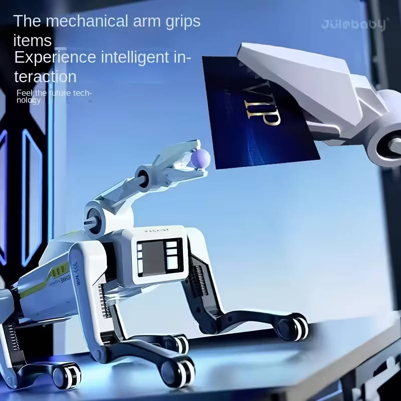 AI Smart Interactive Intelligent Dog Robot with Remote Controlled Arm