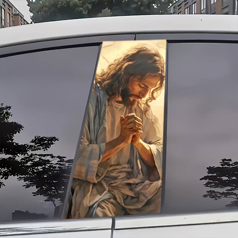 2pcs Jesus Christian Themed Stickers