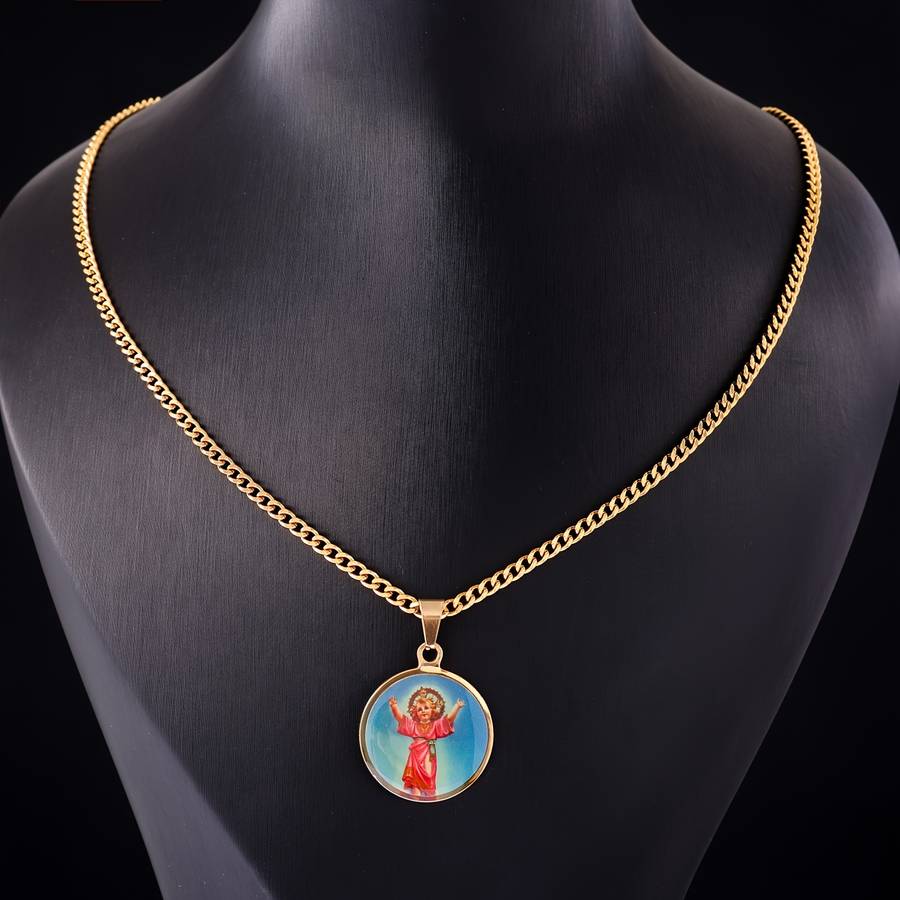 1 Piece Golden style 2 Jesus Theme Pendant