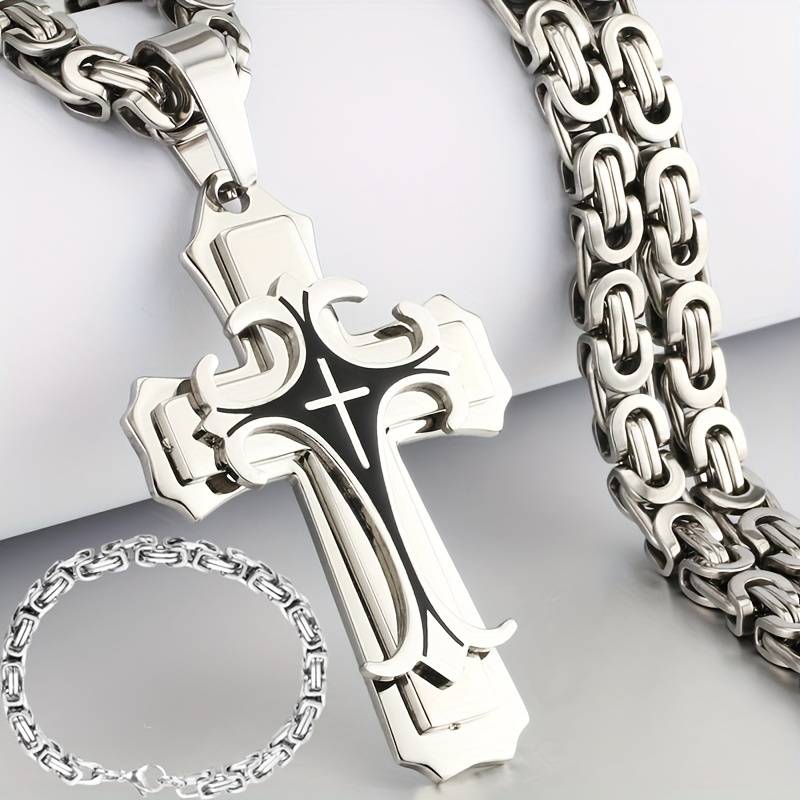 1 Piece White Golden Jesus Theme Pendant