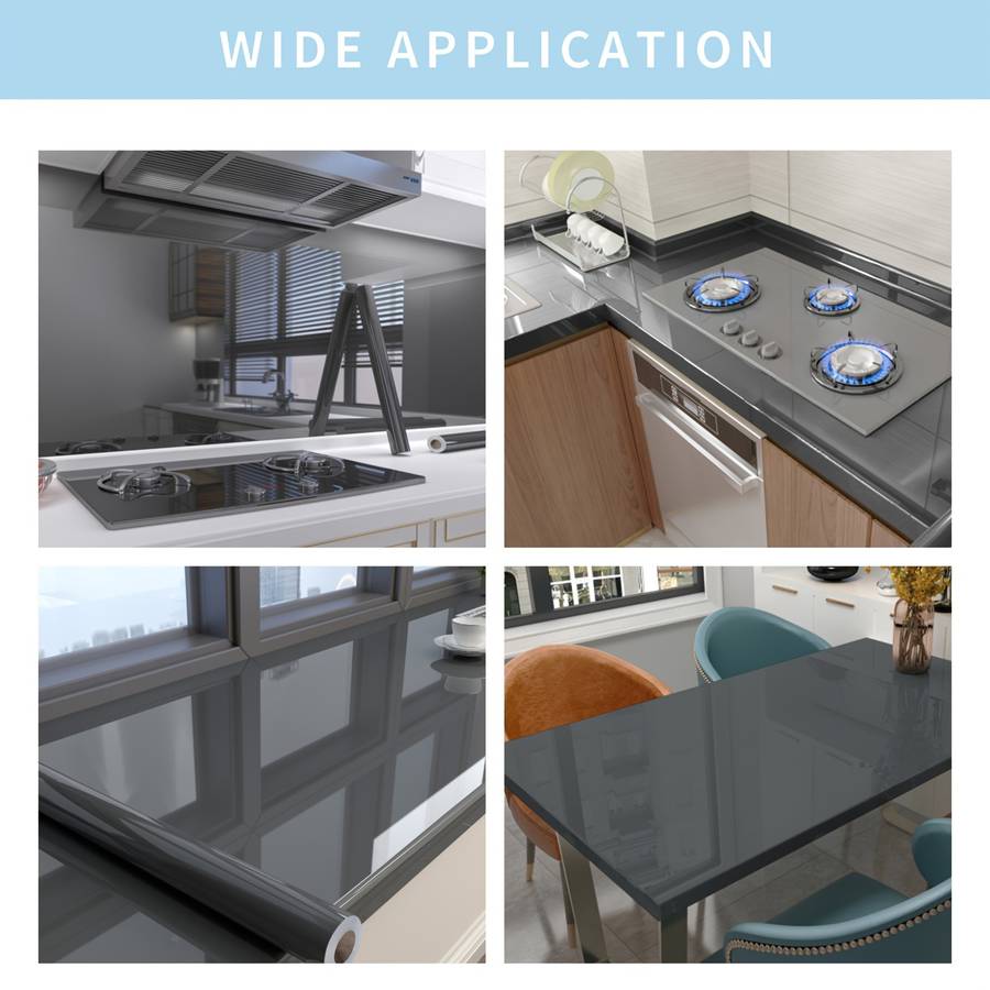 1PC Wall StickersGray80X300cm 31.5X118.11in