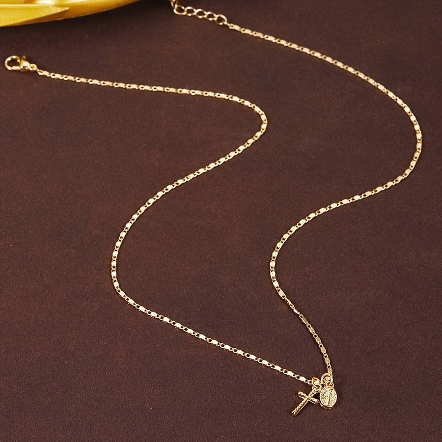 1 Piece Golden Yellow Jesus Theme Pendant