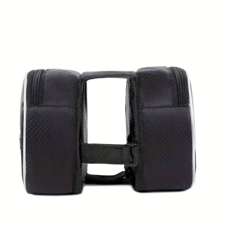 1pc Adjustable Strap Denim Handlebar Bag for Mountain Bike Cycling Frame Pannier Dual Side Bicycle T
