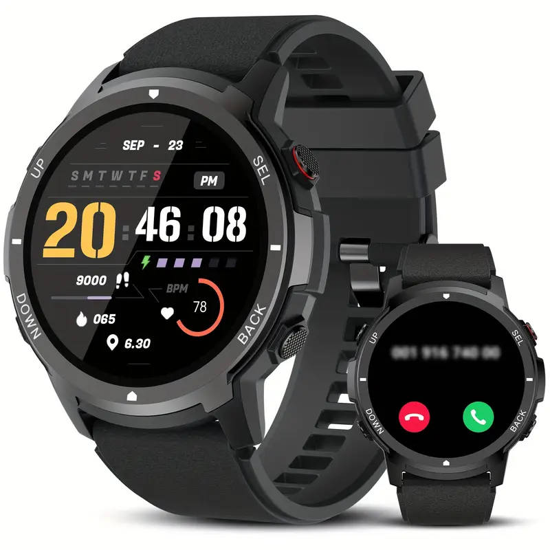 1pc S52 Smart Men's Watch 3.53 Cmsmart Watch With Wireless Call Sleep Monitor IP68 Waterproof