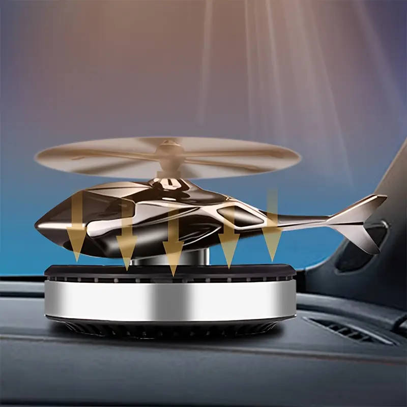 Solar-Powered Airplane Car Freshener Odor Eliminator Decorative Dashboard Accessory