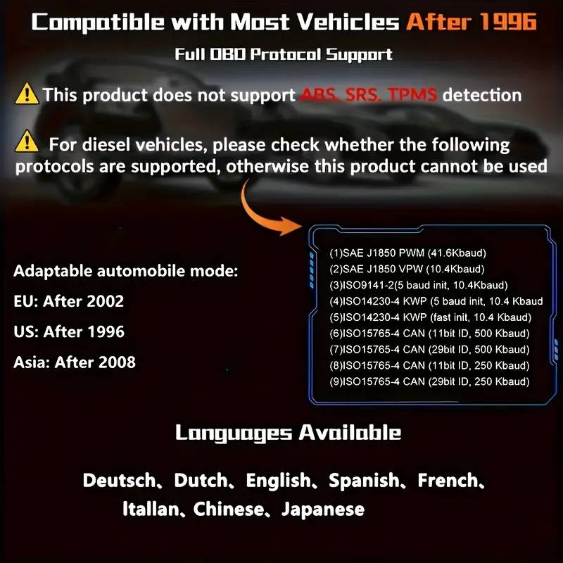 2025 v519 professional   scanner usb powered real time data diagnostic tool suitable for most car engine fault light   no battery required Product details 9
