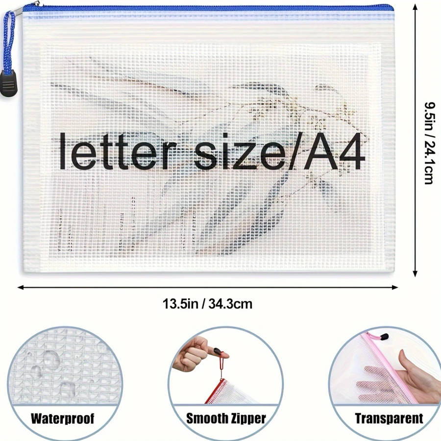 30 Zipper Bags A4 Document Bags