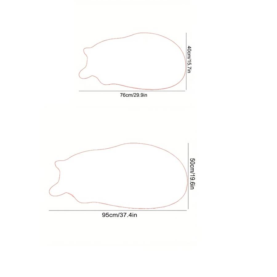 1Pc 50x95cm 19.68x37.4inch Floor Mat