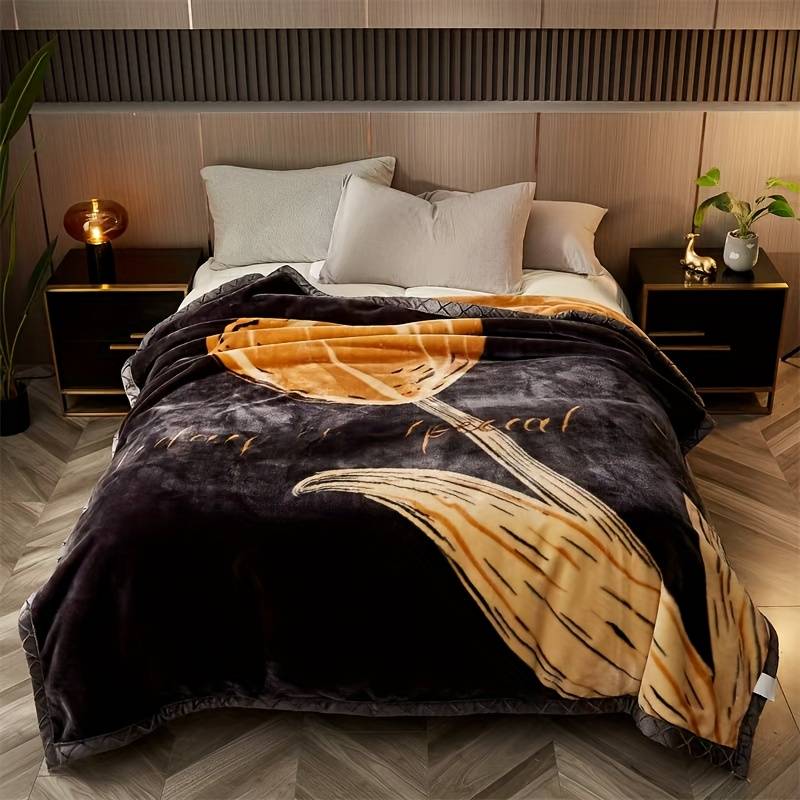 1ps Blanket Color Lily Orange size 180cmx220cm