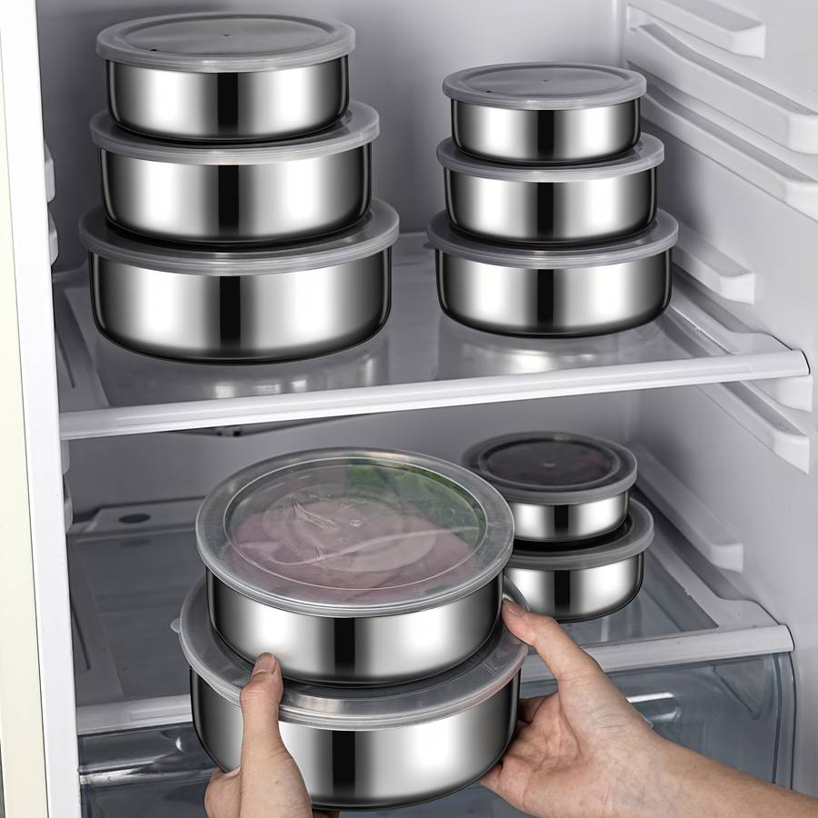 5pcs set of food storage containers with lids suitable for vegetables fruits kitchen supplie