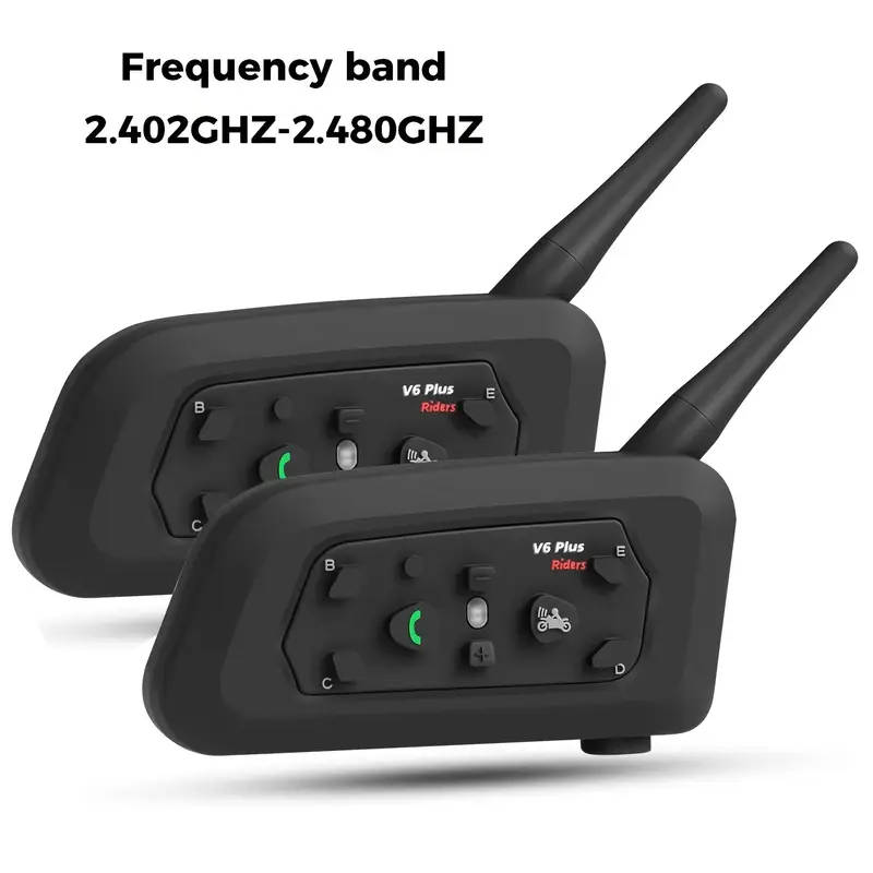 V6 Plus Motorcycle Helmet Bluetooth Headset Helmet Intercom System