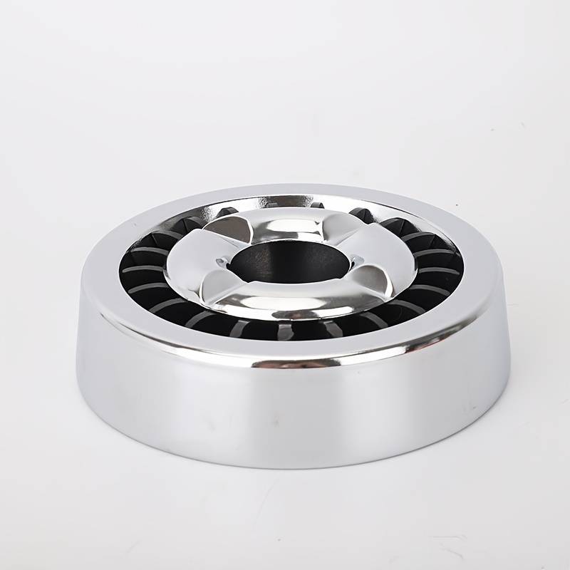 1pc Rotating Metal Ashtray with Windmill Design C Easy-Clean Stylish Home Decor for Living Roo