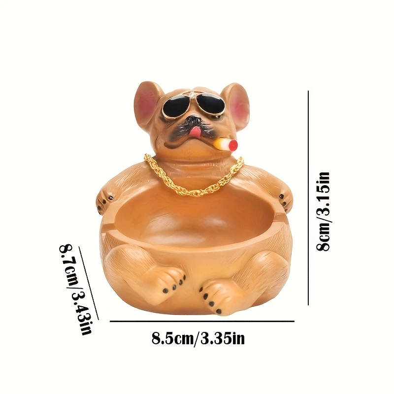 1pc Festive Cartoon Cow Polyresin Ashtray Add a Fun and Unique Touch to Your Bar Smoking Room
