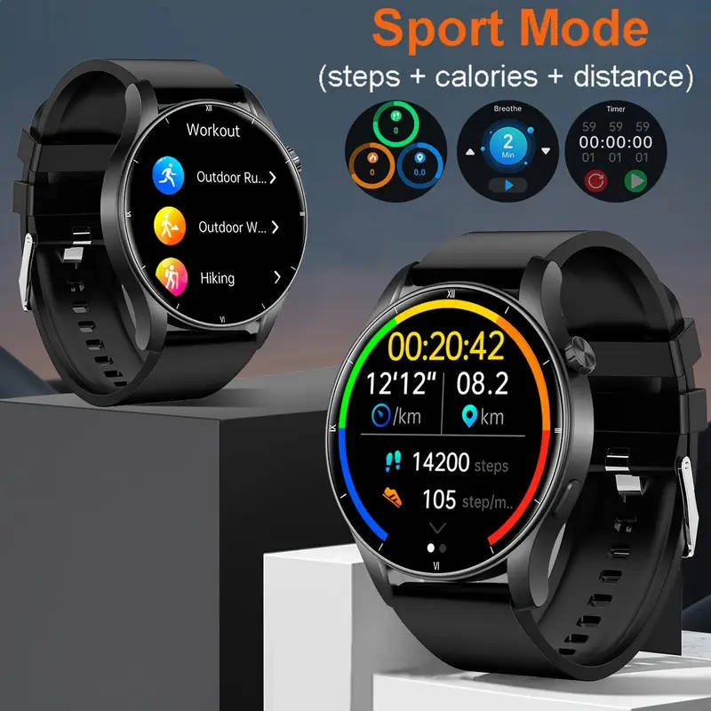 1pc V25Z Smart Watch with Call Function Pedometer Calorie Counter Compatible with Android iPhone