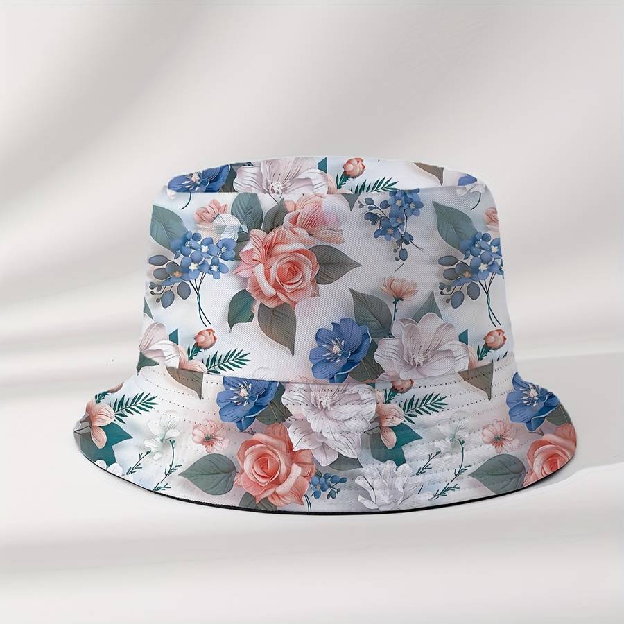 Reversible Floral Bucket Hat