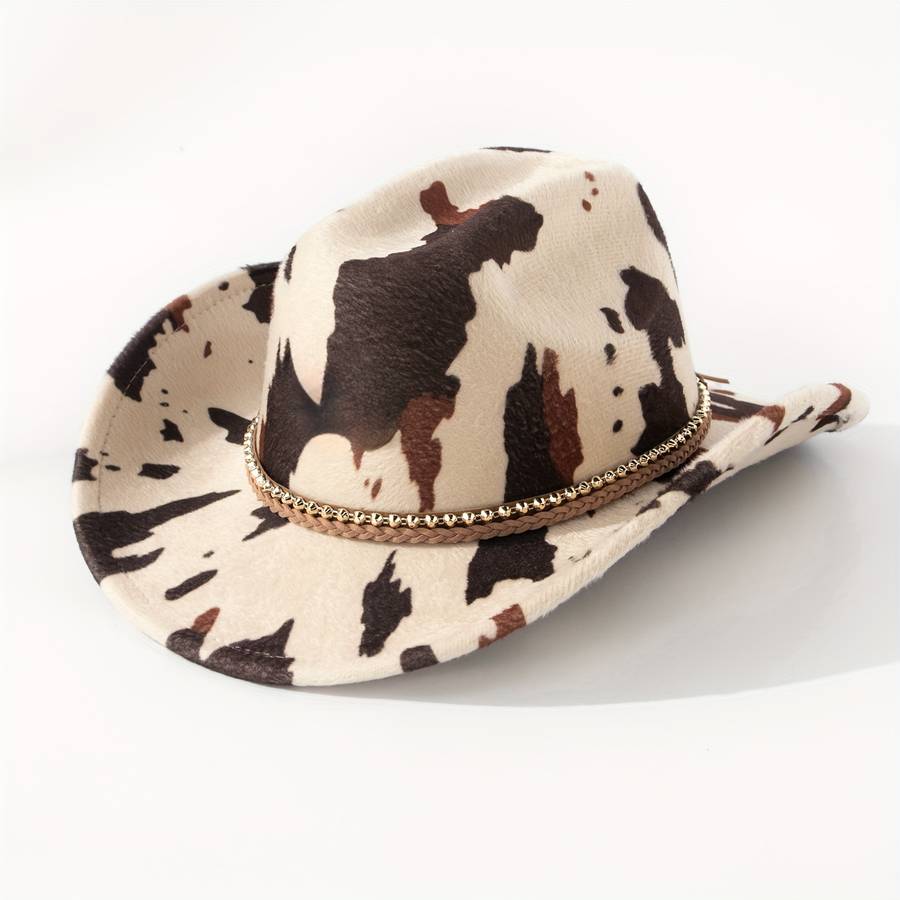 1pc Western Cowboy Hat Spring Autumn European Style Polyester 100% Lightweight Hand Woven No F