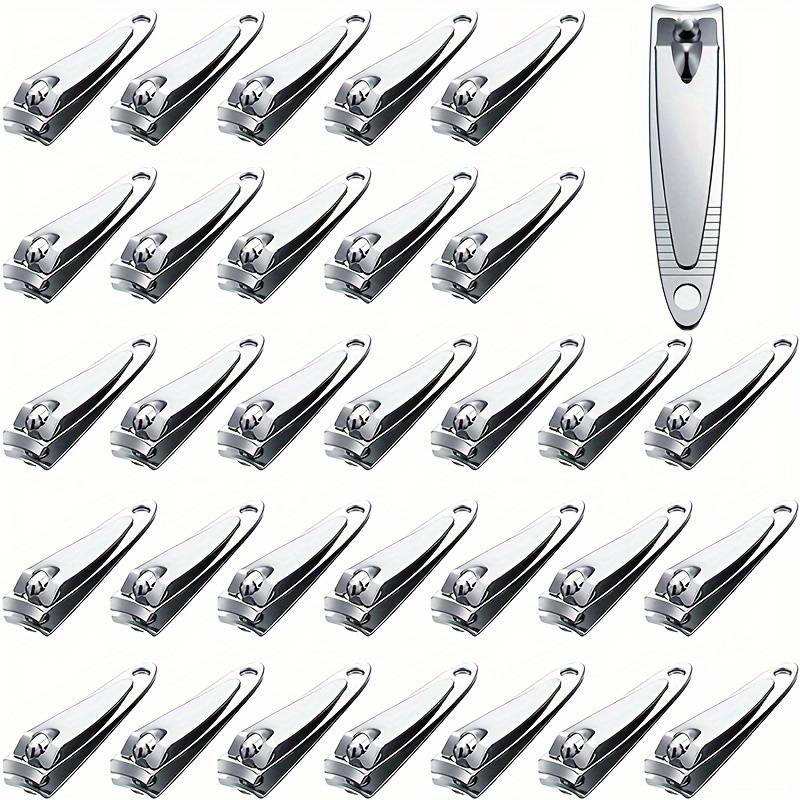 32pcs Stainless Steel Nail Clipper Set Sharp Durable Fingernail  Toenail Cutters for Salon-