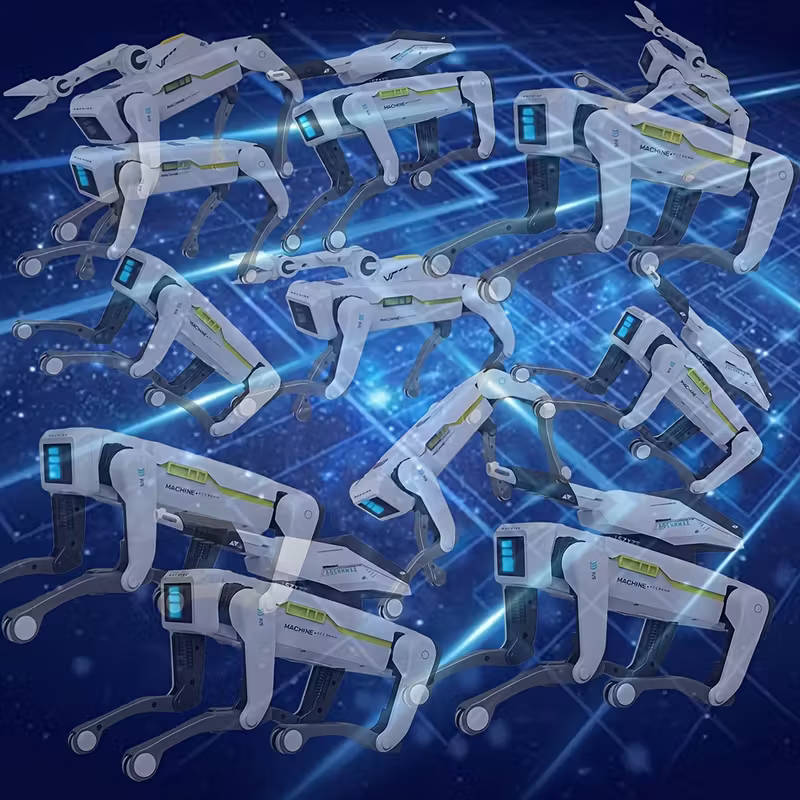 AI Smart Interactive Intelligent Dog Robot with Remote Controlled Arm