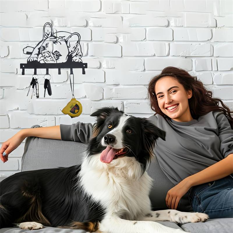 French Bulldog Metal Wall Hook