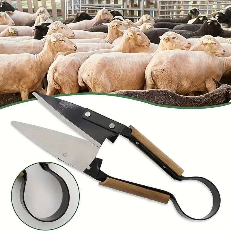 Professional High Carbon Steel Wool Shears With Wooden Handles
