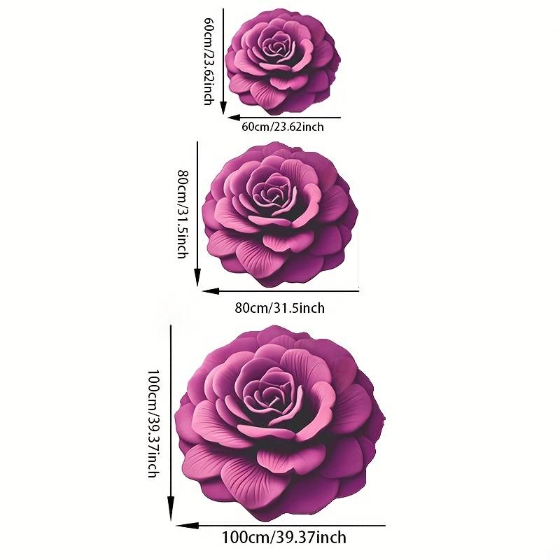 1Pc 60x60cm 23.6x23.6inch Safflower Floor Mat