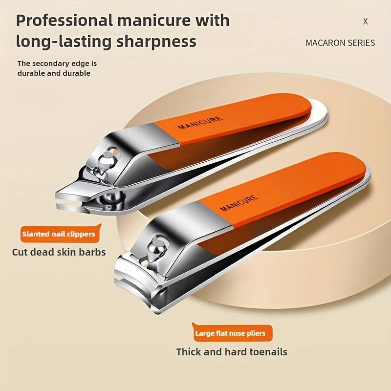 14pcs Stainless Steel Nail Care Set Featuring Modern Manicure And Pedicure Tools Including Con