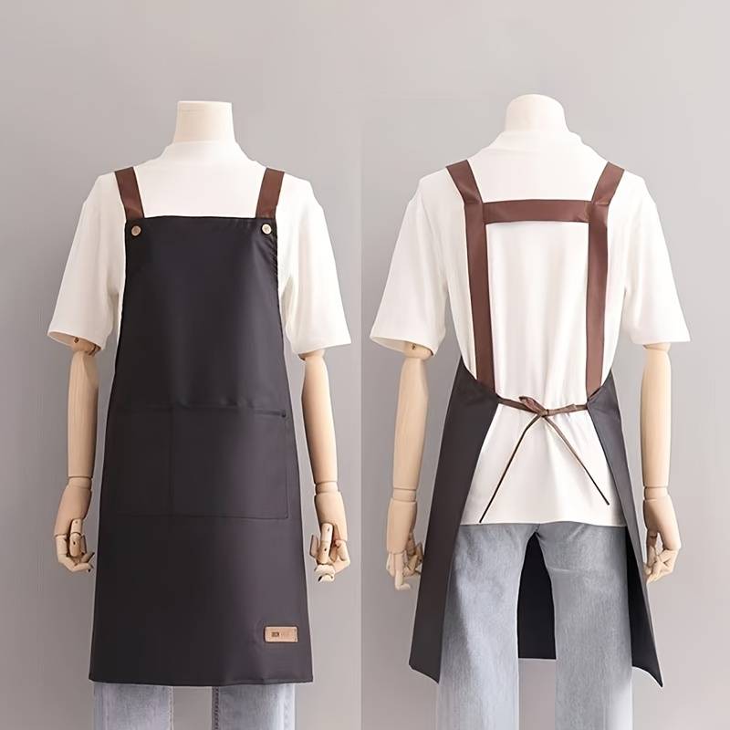 1pc Apron for household use and oil resistant kitchen and work waist circumference for convenien