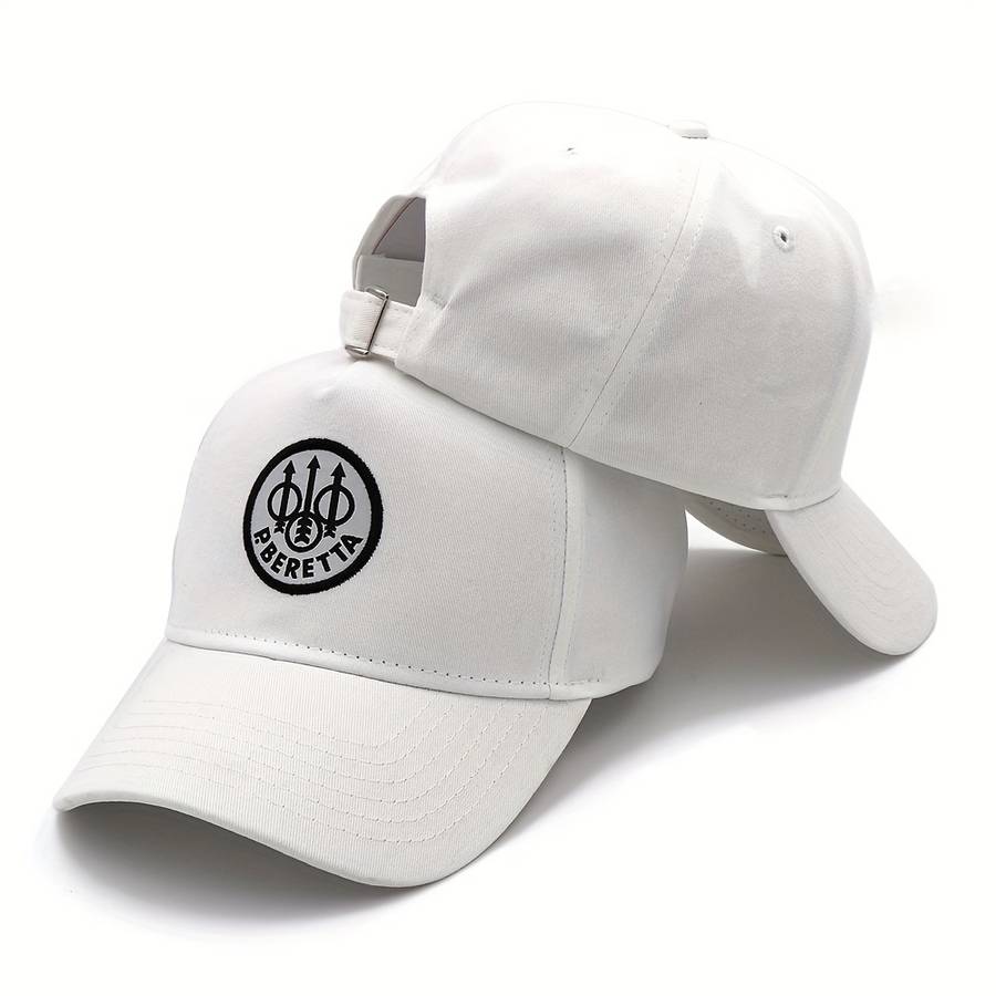 1pc Black Barrett Embroidered Baseball Cap Adjustable Fit Textured Fabric Unique Logo Design C