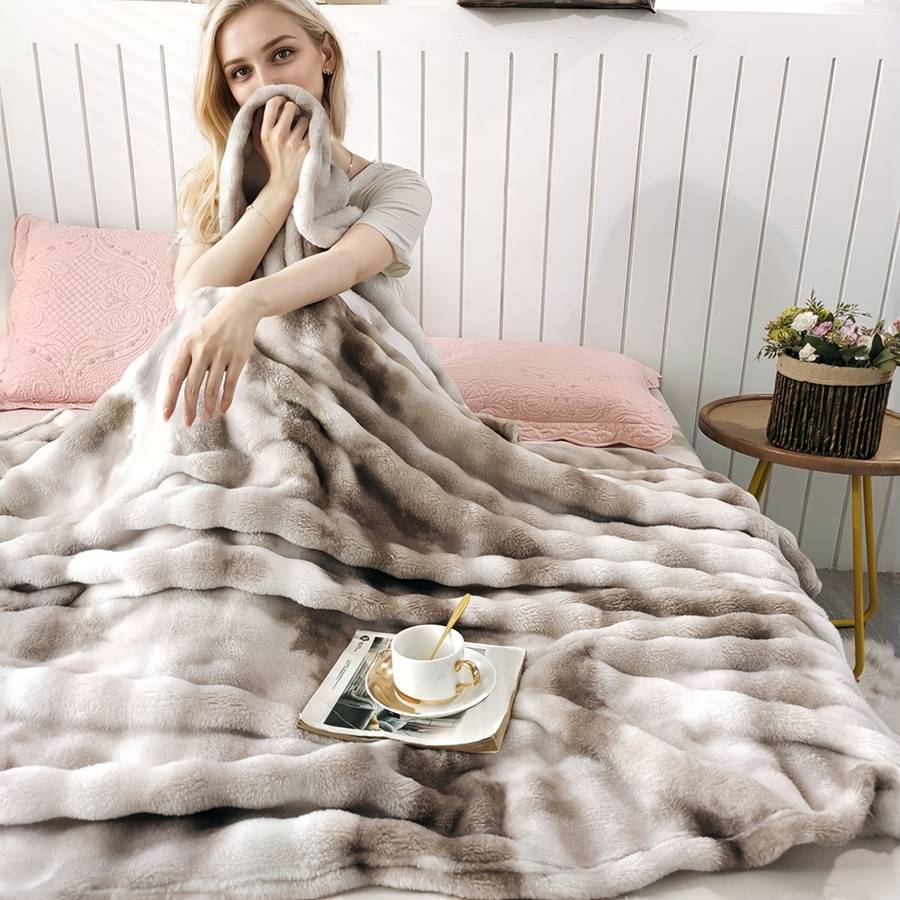 1ps Blanket Color Taro Purple size 150x200cm