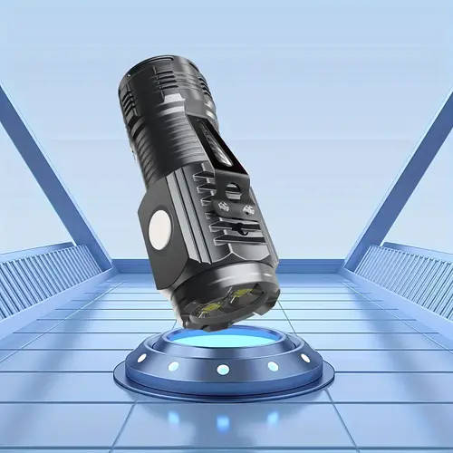 1pc LED Flashlight USB Rechargeable With Built-in Li-ion Battery 3-Mode Bright Light Mini And Portab