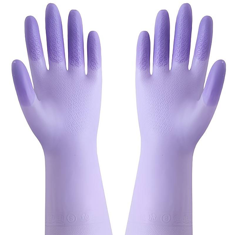 3 Pairs Random Color Size S Palm Width 7x31cm Household Cleaning Gloves