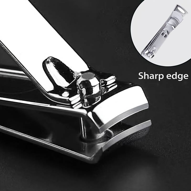 20pcs Classic Style Nail Clippers Set High Carbon Steel Concave Blade Edge Unscented Sharp