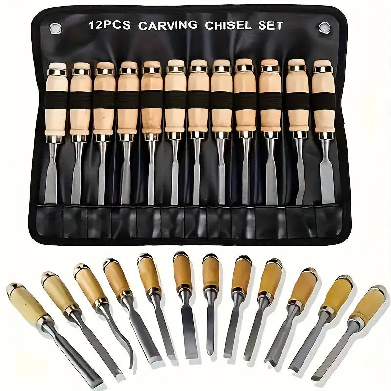 12-Piece Wood Carving Chisel Set