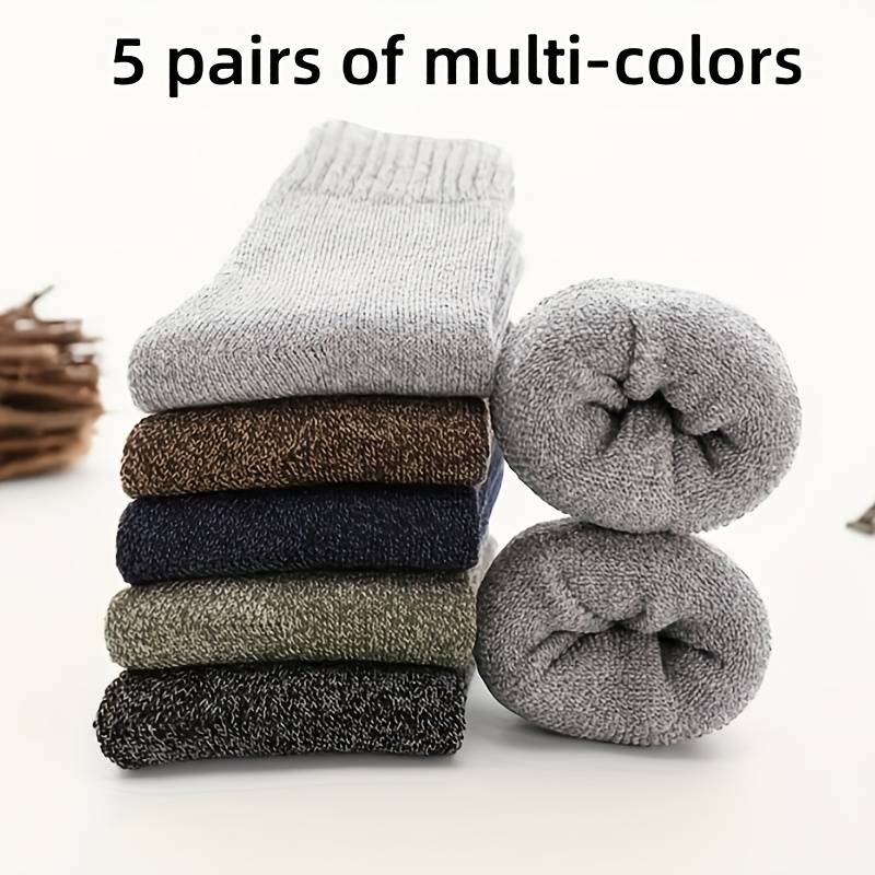 5 Pairs Of Random Colors One Size High Elastic Socks