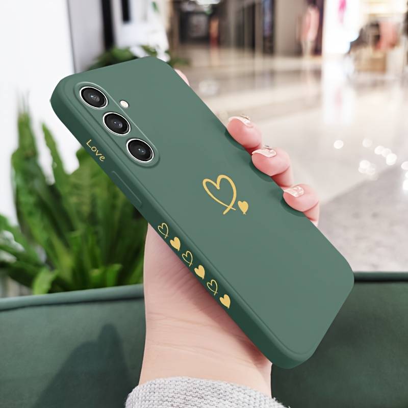 1pc Green For Samsung Galaxy S25 Phone Cases