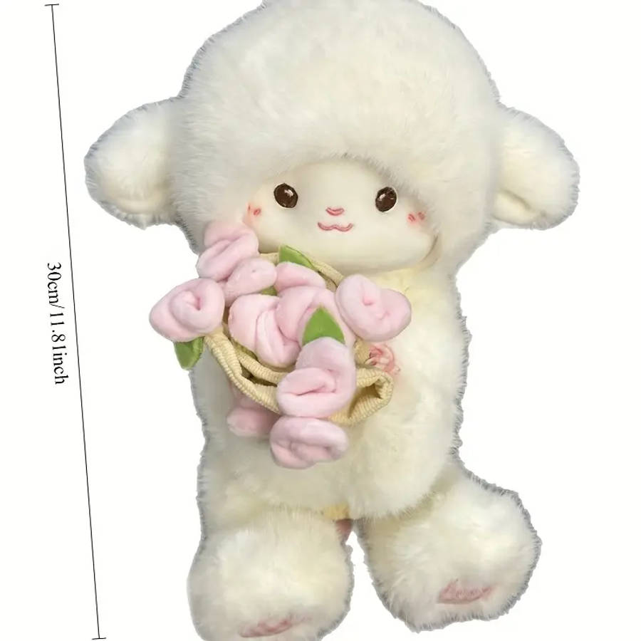 1 Cute Sheep Wool Plush Toy