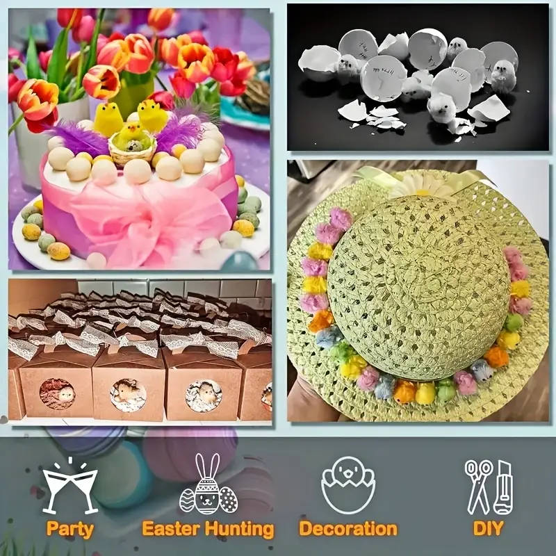 18-Piece Assorted Mini Easter Chick Decorations