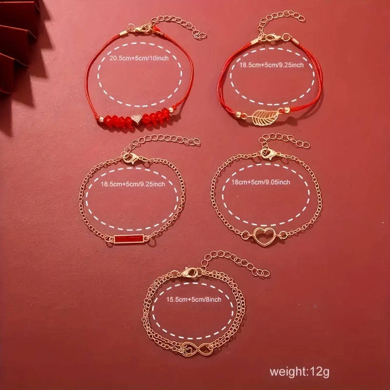 6pcs set Women's Watch Set Exquisite Women's Quartz Watch and Accessories Does Not Include Watch Box
