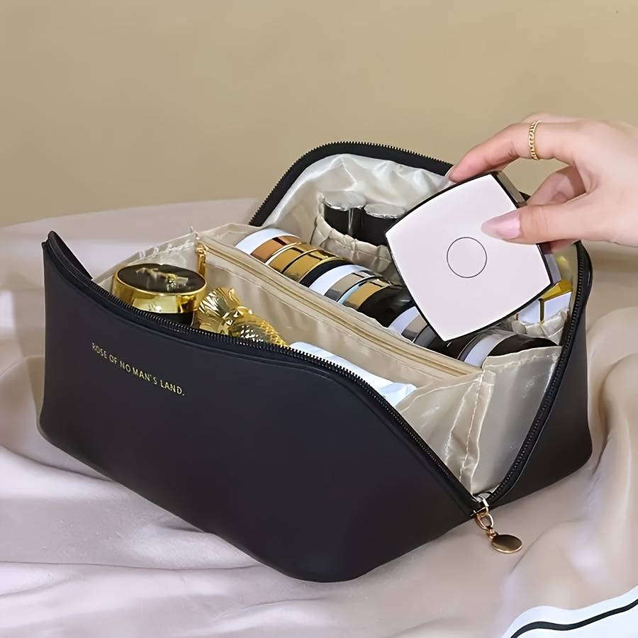 1pc Portable Functional Makeup Bag Travel Waterproof Cosmetic Storage Pouch Toiletry Wash Organizer